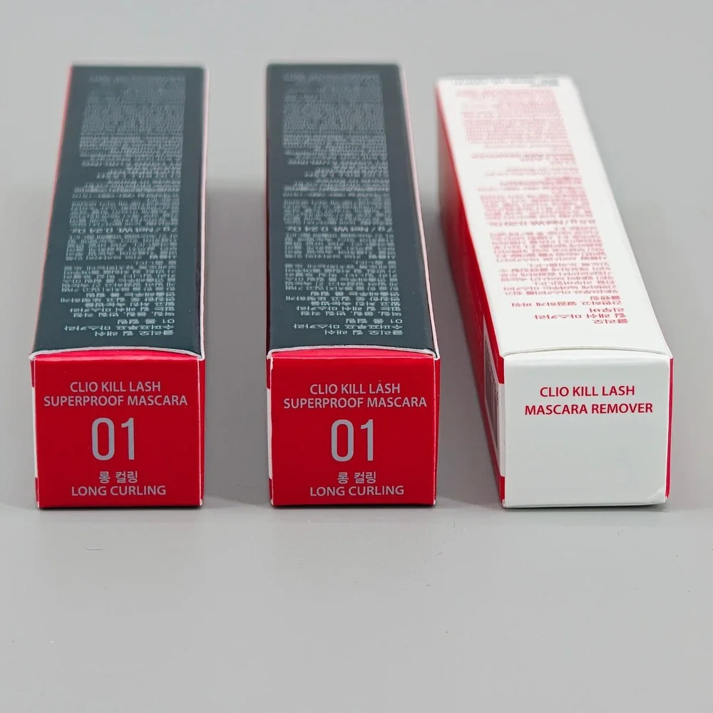 CLIO Kill Lash Superproof Mascara 01 Long Curling 7g x2 and Mascara Remover 8.5g